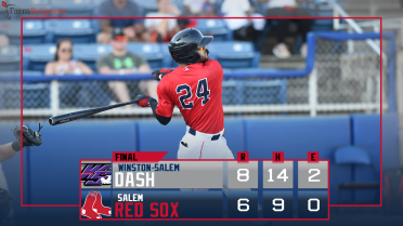 Dash drop Salem 8-6 in ninth inning rally