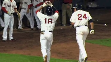 Bogaerts homers to deep left field for first home run