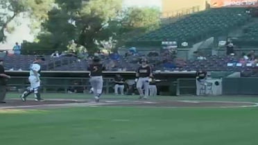 Lake Elsinore's Stevens leads off with a homer