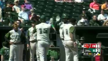 TinCaps' G.K. Young hits a two-run homer