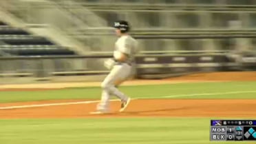 Mobile's Gibbons knocks in a pair of runs with double