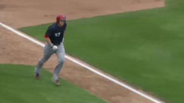 Louisville's Wallach homers to left-center