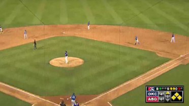 Bobby Wilson hits a grand slam for the Dodgers