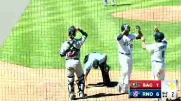 Reno's Puello connects on a two-run homer