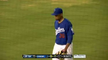Drillers' Santana records 10th strikeout