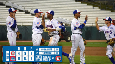 Smokies Score Early and Often, Blow Out Lookouts