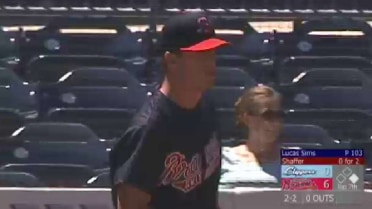Sims notches 10th K for G-Braves