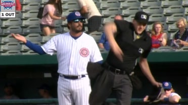 Cubs' manager Rymel tossed after dropped third strike