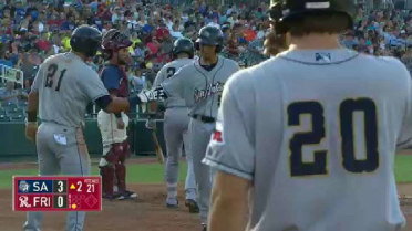 Guerra hits first Missions home run