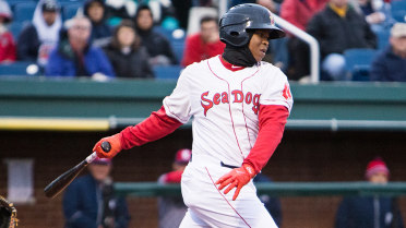 Devers 5-for-5, 2 homers, 'Dogs win 12-11