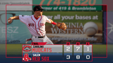 Williams walks-off Red Sox 3-2 over Mudcats