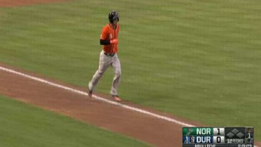 Norfolk's Rickard connects for a home run