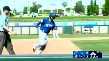 Las Vegas' Mier extends the lead with a homer