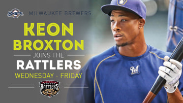 Keon Broxton Joins Timber Rattlers for Home Games August 29-31