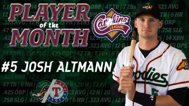 Josh Altmann Named Carolina League Player of the Month