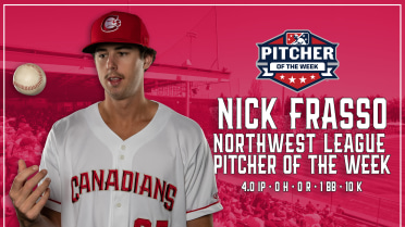 Nick Frasso Named NWL Pitcher of the Week