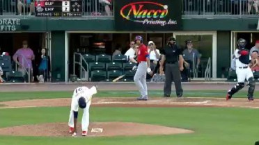 Lehigh Valley's De Los Santos gets the whiff