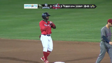 Rusney Castillo doubles to left in the 5th inning
