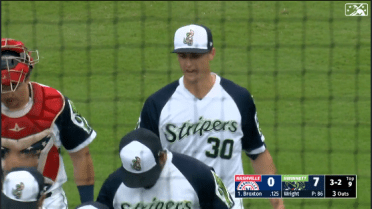 Wright completes two-hit shutout for Stripers