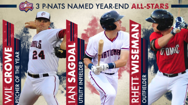 P-Nats RHP Wil Crowe Named Carolina League Pitcher of the Year, Crowe, 3B Ian Sagdal & OF Rhett Wiseman Named Post-Season All-Stars