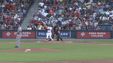 Marwin González destroys a ball for a long solo homer