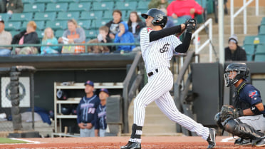DeLuzio hits, Lewis no-hits Barons in win