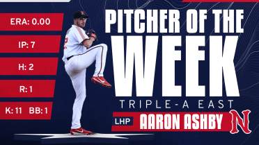 Aaron Ashby Named Triple-A East Pitcher of the Week