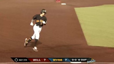 West Virginia's Busby ties the game with a homer
