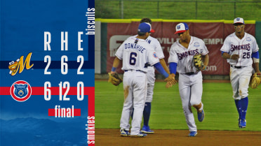 1-2 Punch of Donahue & Myers Propel Smokies In 6-2 Win