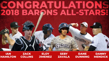 Six Barons Named Southern League All-Stars