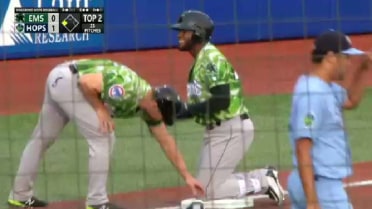 Eugene's Mejia triples in two runs