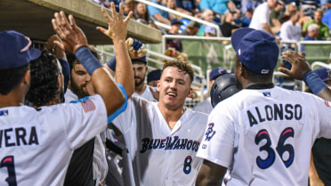 Burdick's Bomb Sets Franchise HR Record, But Blue Wahoos Drop Another To Shuckers 