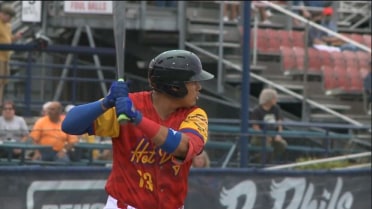 Reading's Ortiz slugs first Double-A homer