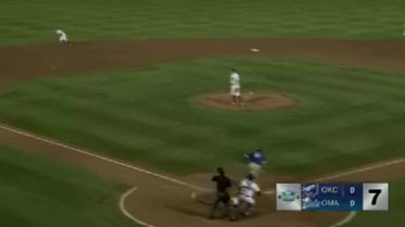 The Storm Chasers' Mondesi goes into the hole