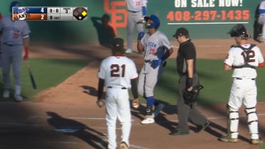 Kevin Richards mashes a two-run home run to left