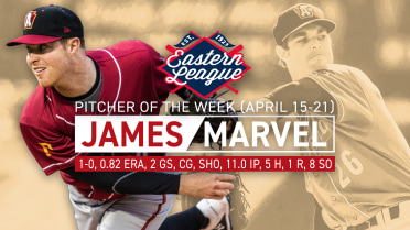 Marvel named Eastern League Pitcher of the Week
