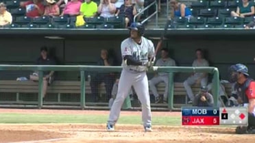 Mobile's Johnson hits two-run homer
