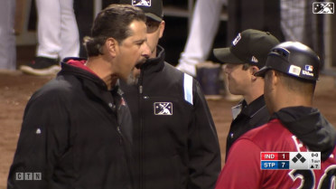 Indianapolis' Munson ejected after Saints strikeout