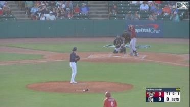 Foscue delivers an RBI single for Frisco