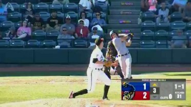 Trenton's Lidge hits his first Double-A homer