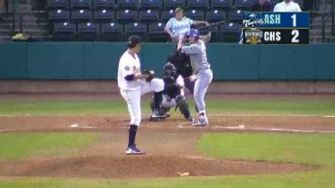 RiverDogs' Yajure fans 9th batter of the game