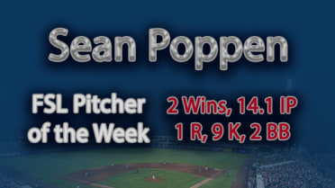 Poppen Named FSL Pitcher of the Week for July 10-16