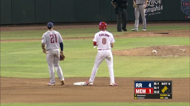 Redbirds' Carlson singles for two RBIs