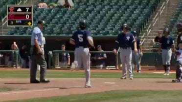 Tacoma's Muno connects for a two-run homer