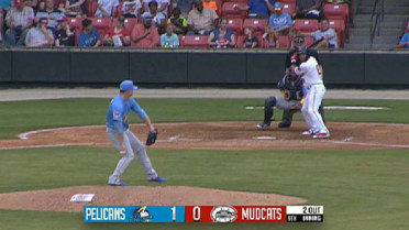 Pelicans' Thompson fans eighth batter