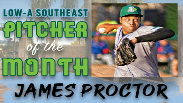 James Proctor named Low-A Southeast Pitcher of the Month