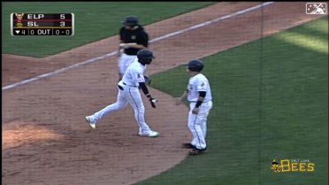 Adell launches his sixth homer for the Bees