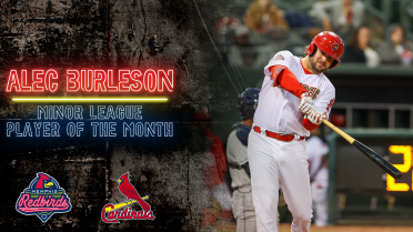 Burleson Named Cardinals Minor League Player of the Month 