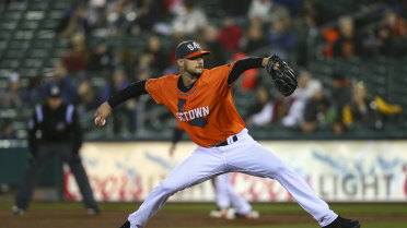 Beede strikes out eight in season debut