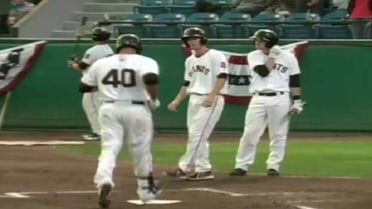 San Jose's Ricky Oropesa hits a home run